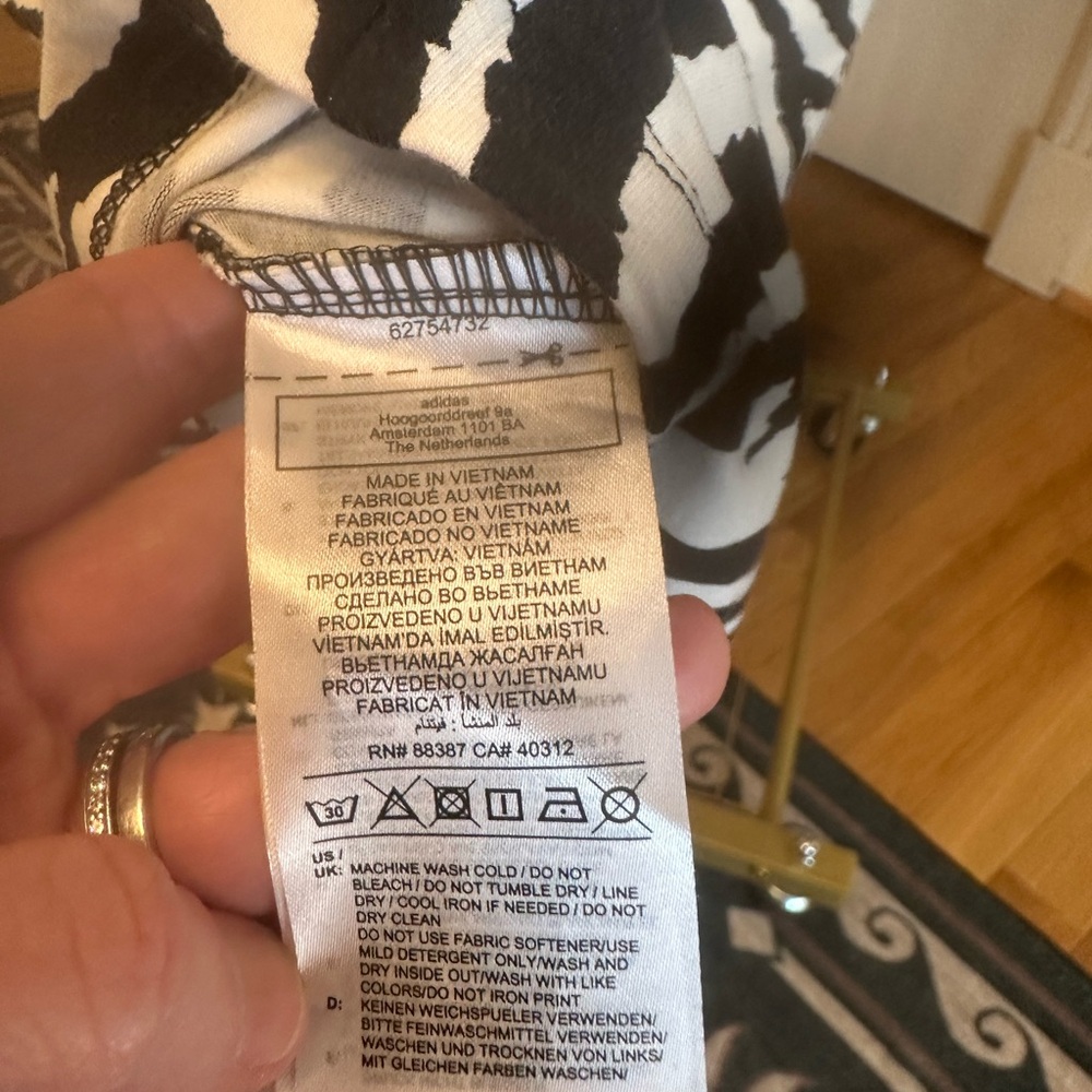 Adidas Originals All Over Zebra Print Sleveless Midi Dress NWT - Picture 12 of 12